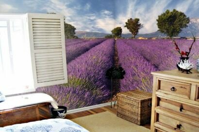 Лавандовое поле Лавандовое поле для дизайна спальни